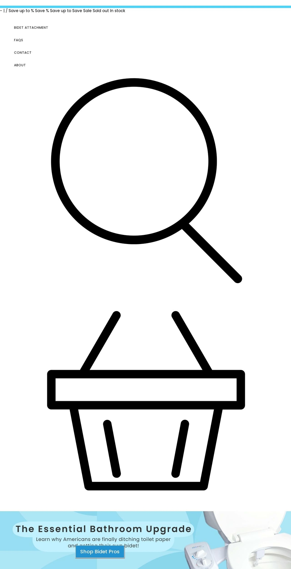 bidetpros.net shopify website screenshot