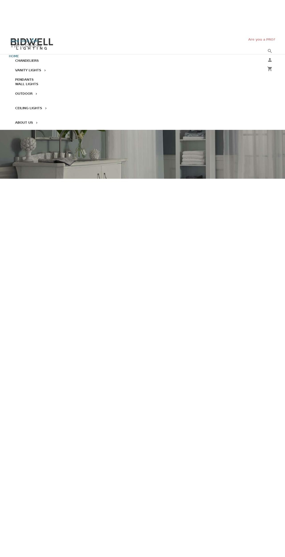 bidwelllighting.com shopify website screenshot