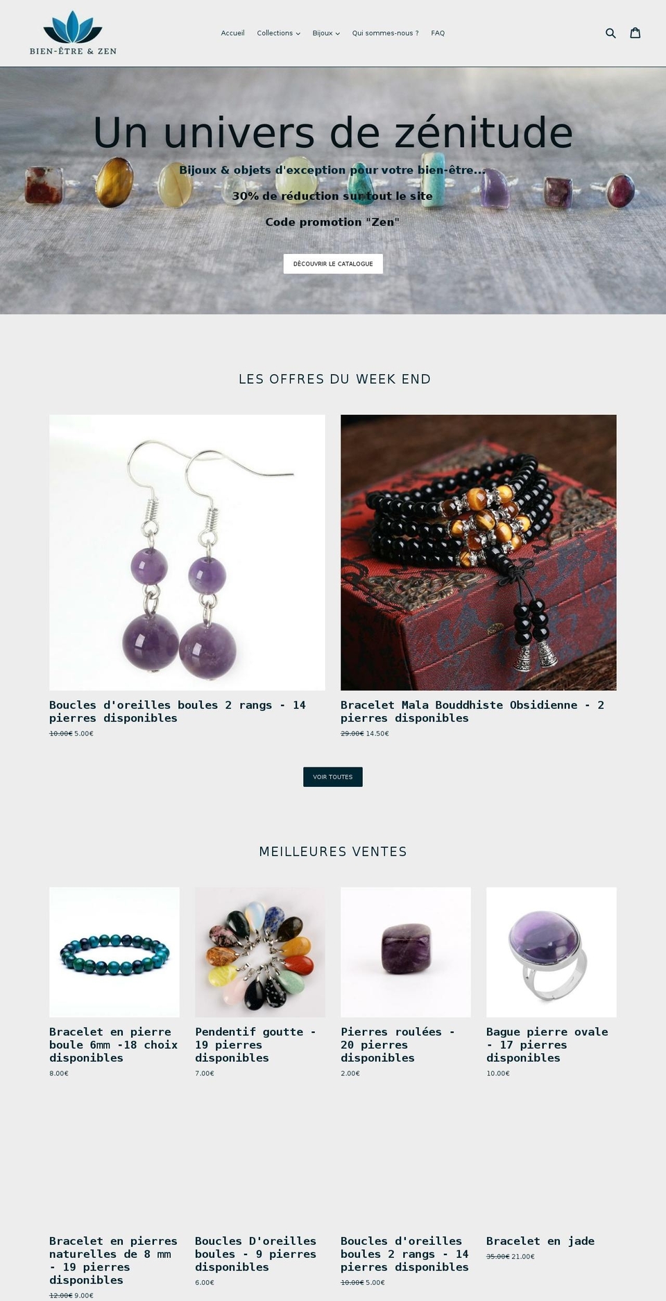 bien-etre-et-zen.com shopify website screenshot