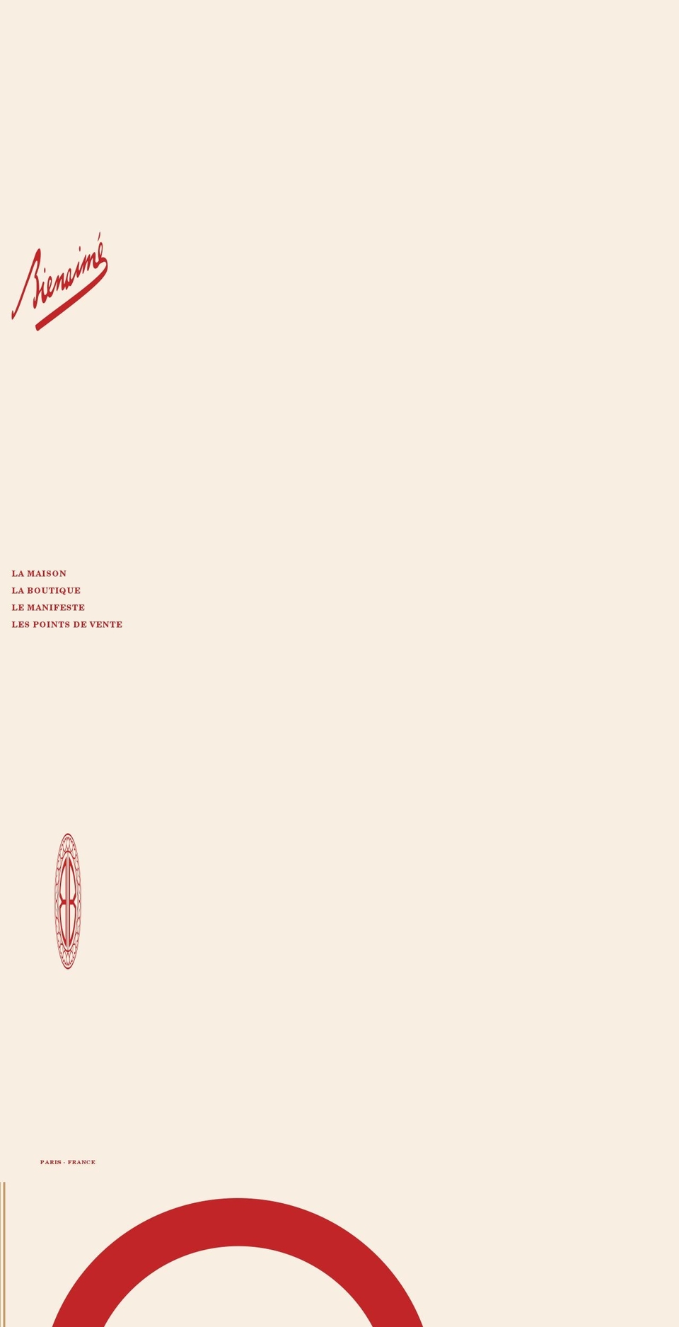 bienaime1935.com shopify website screenshot