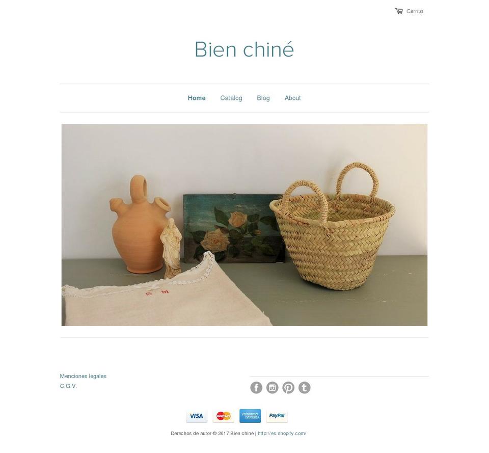 bienchine.com shopify website screenshot