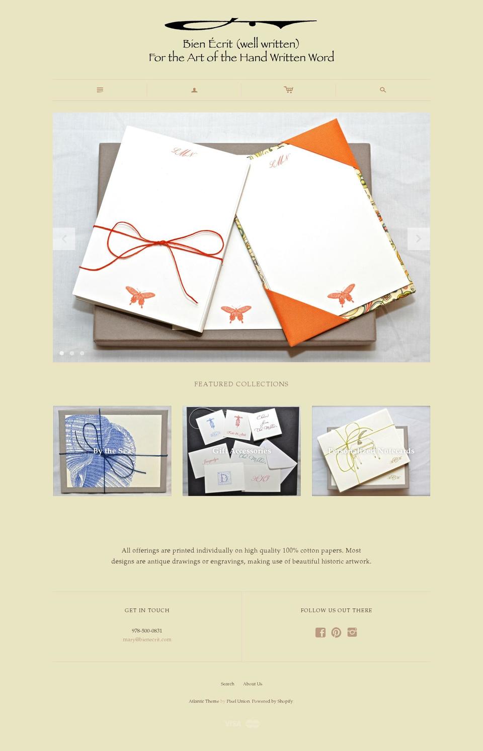 bienecrit.com shopify website screenshot