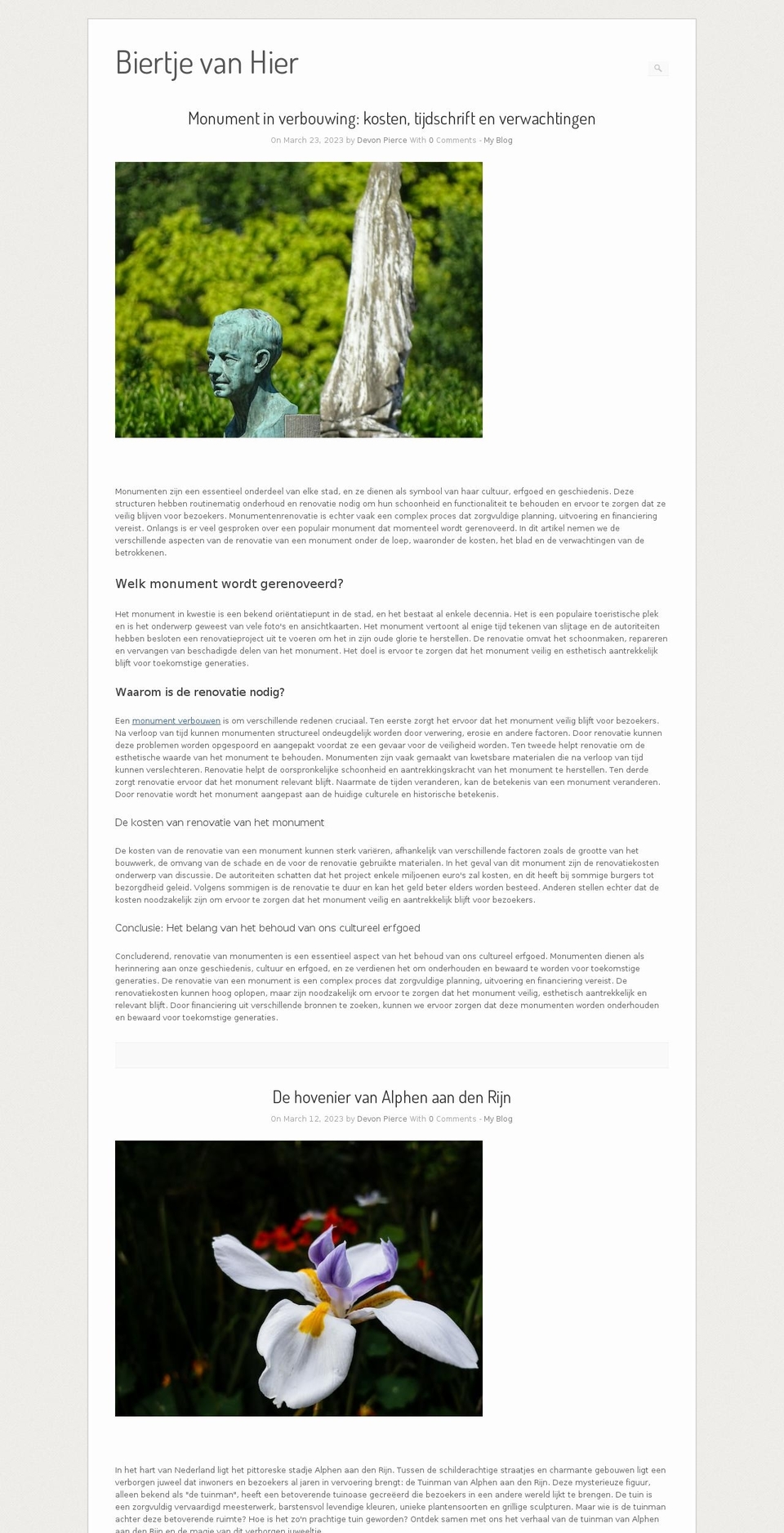 biertjevanhier.nl shopify website screenshot