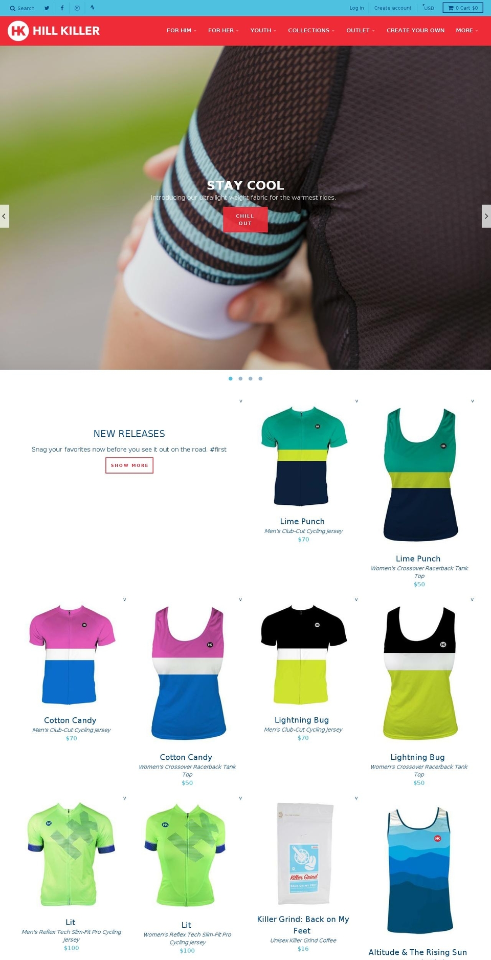 bigandtallcycling.com — Shopify storefront screenshot
