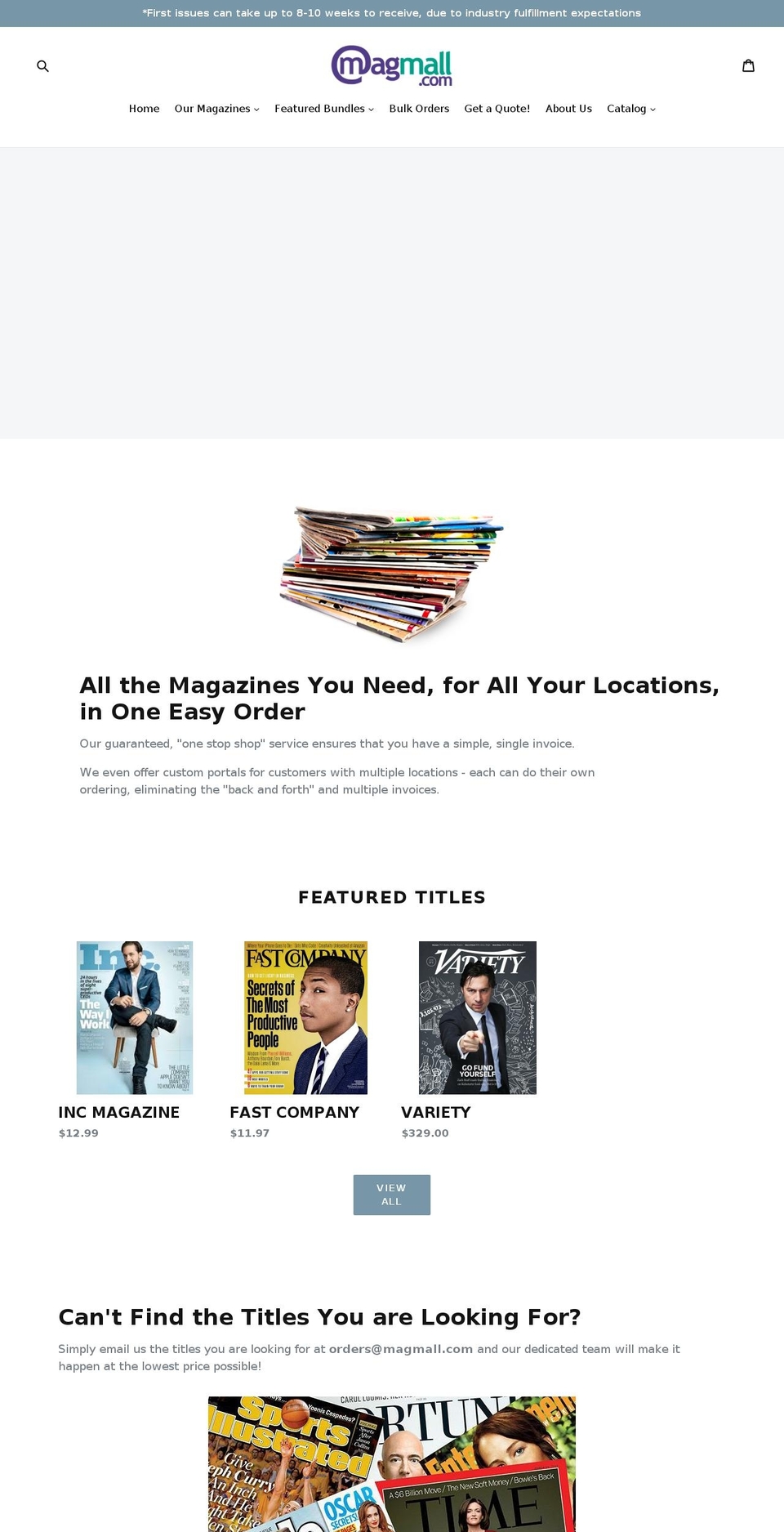 bigapplemags.com shopify website screenshot