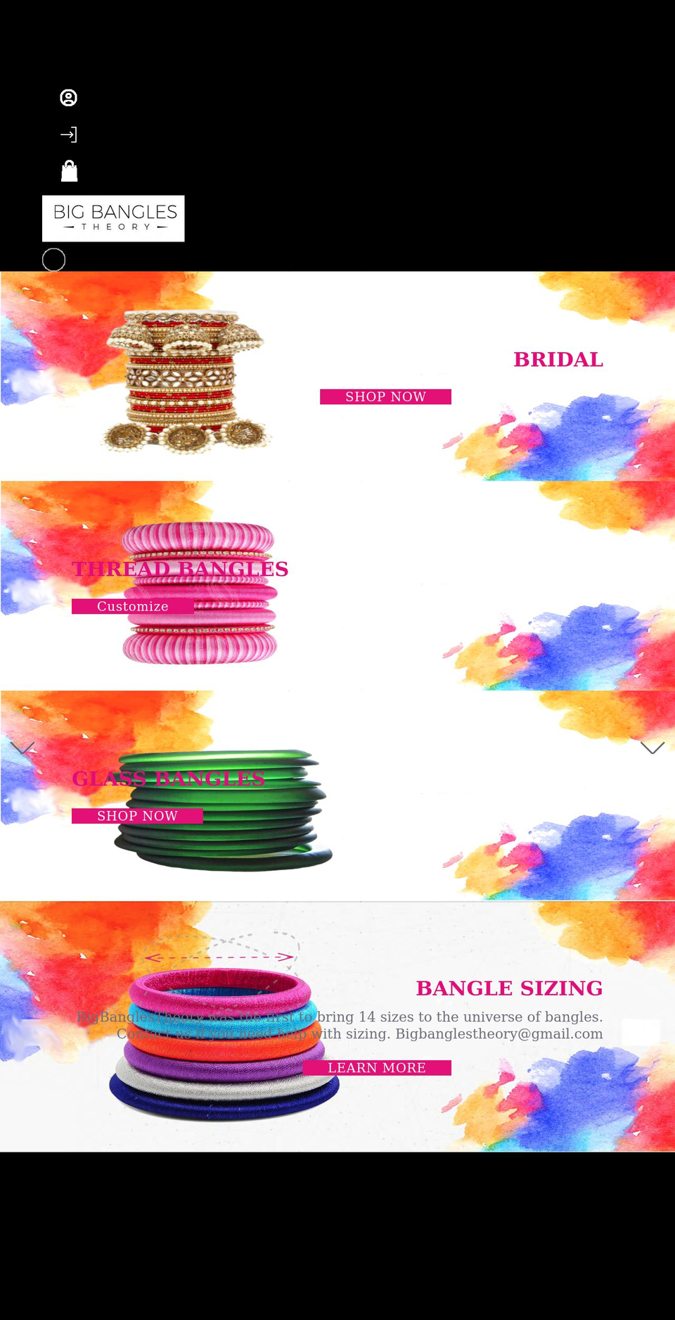 bigbanglestheory.com shopify website screenshot