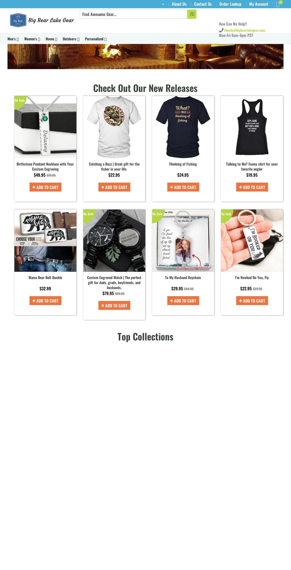 bigbearlakegear.com — Shopify storefront screenshot