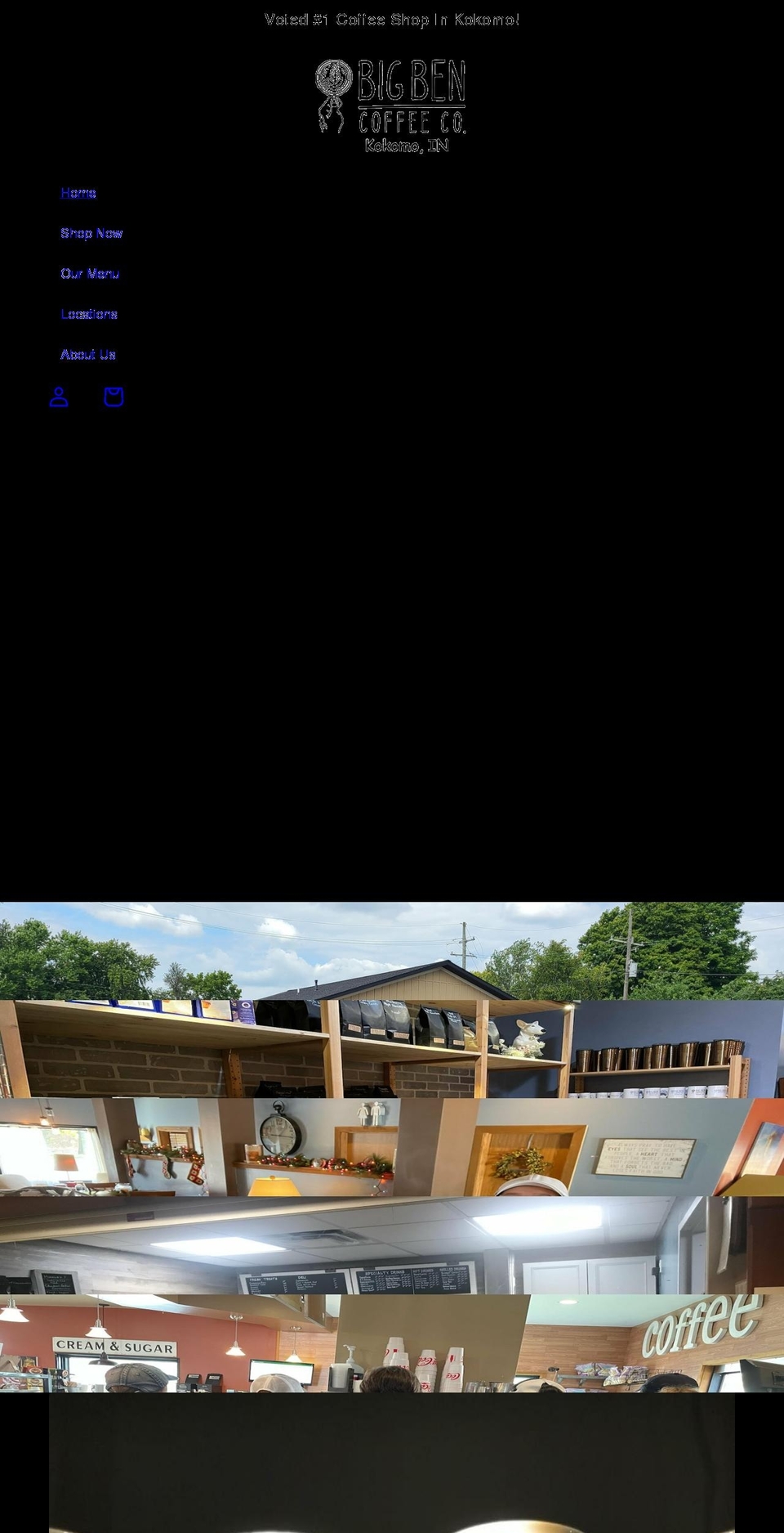bigbencoffeeshop.com shopify website screenshot