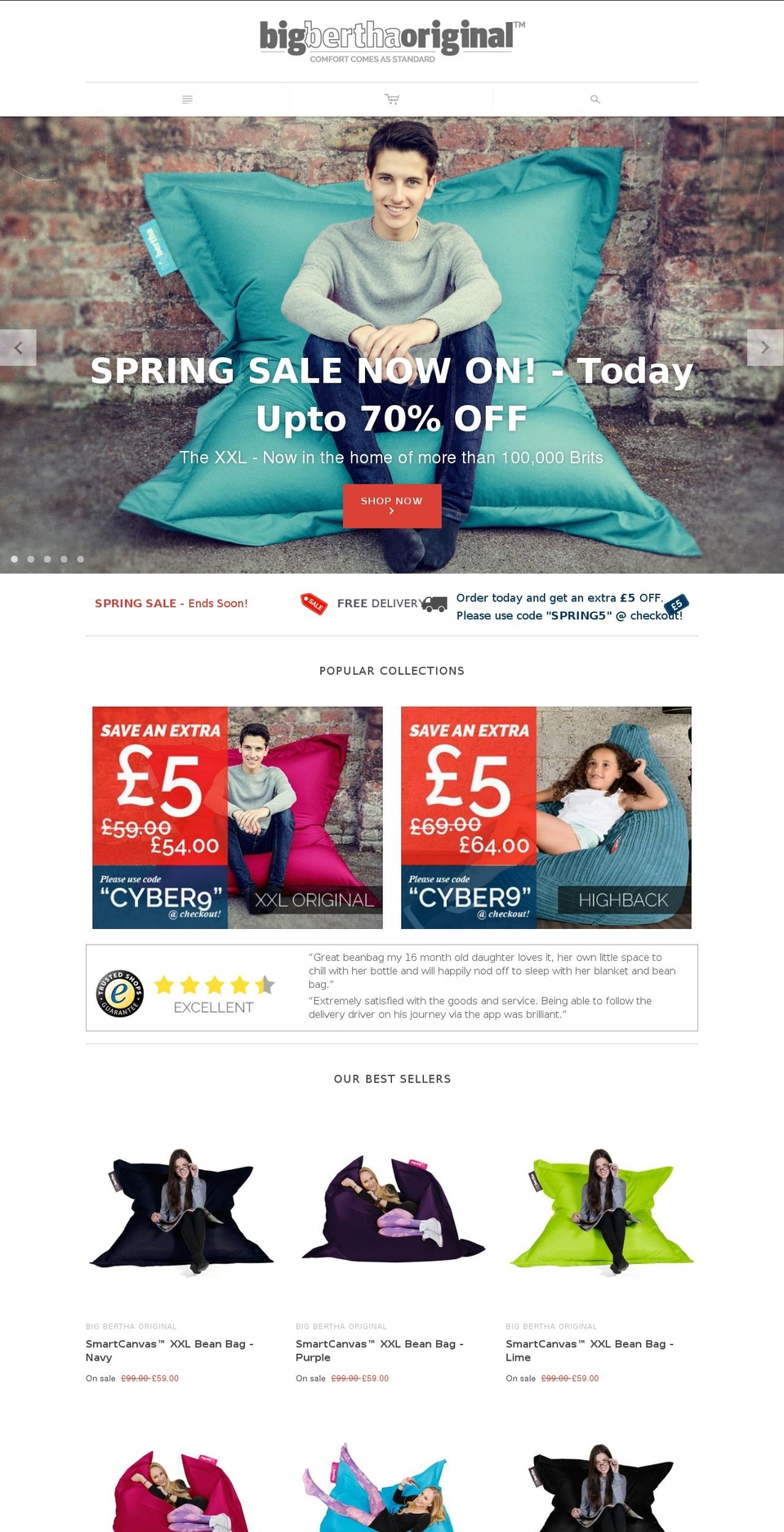 bigberthaoriginal.com shopify website screenshot