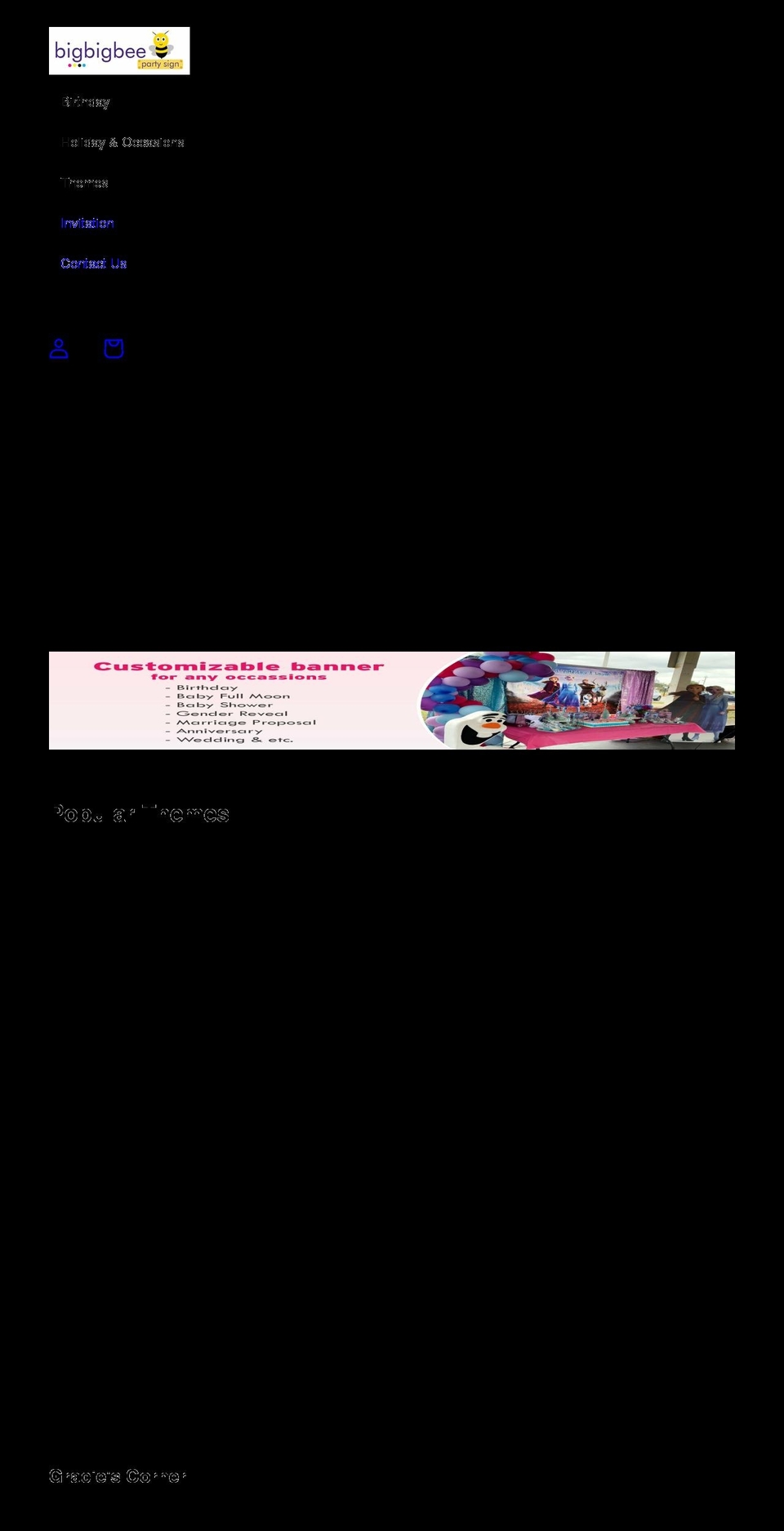 bigbigbee.com shopify website screenshot