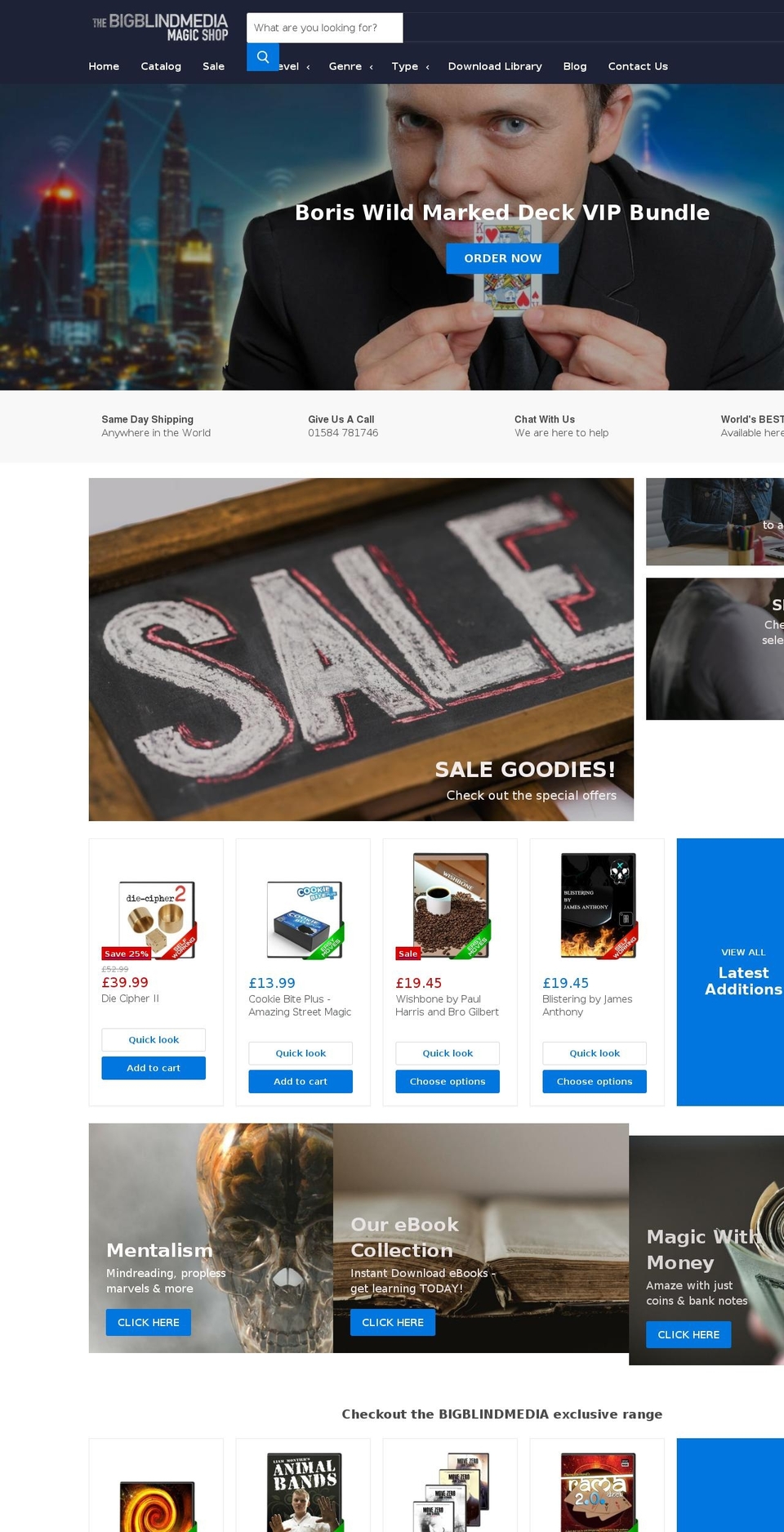 bigblindmedia.com — Shopify storefront screenshot