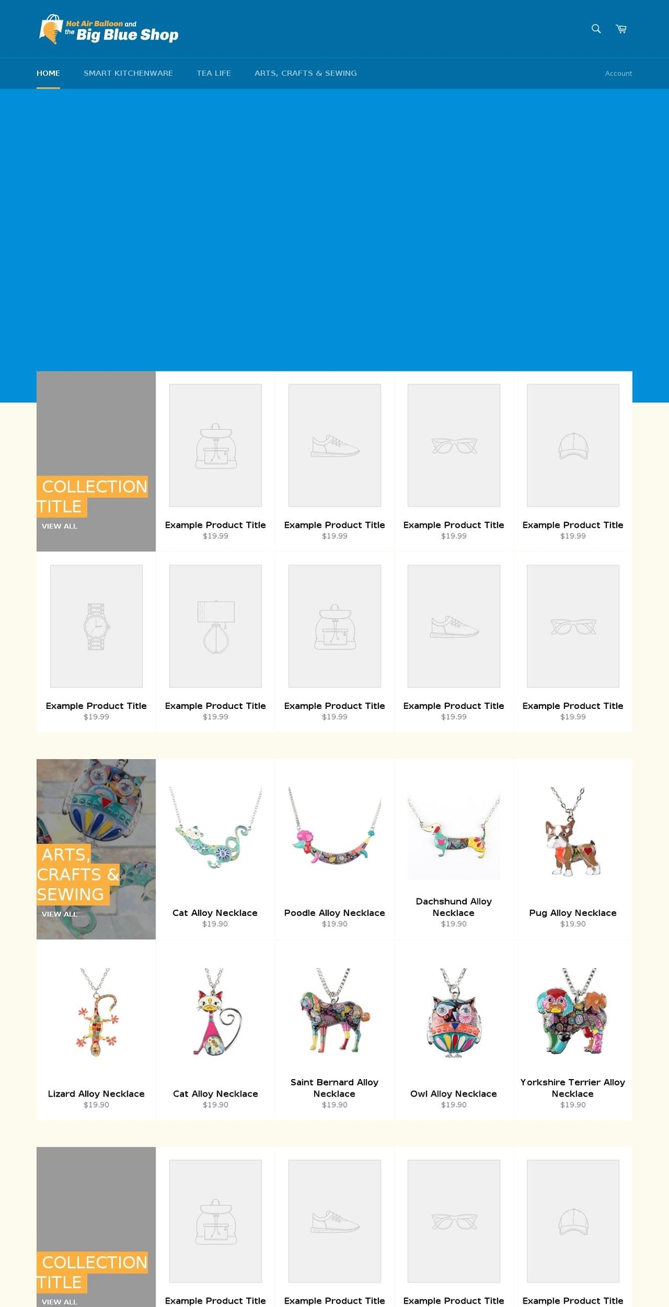 bigblueshop.com shopify website screenshot