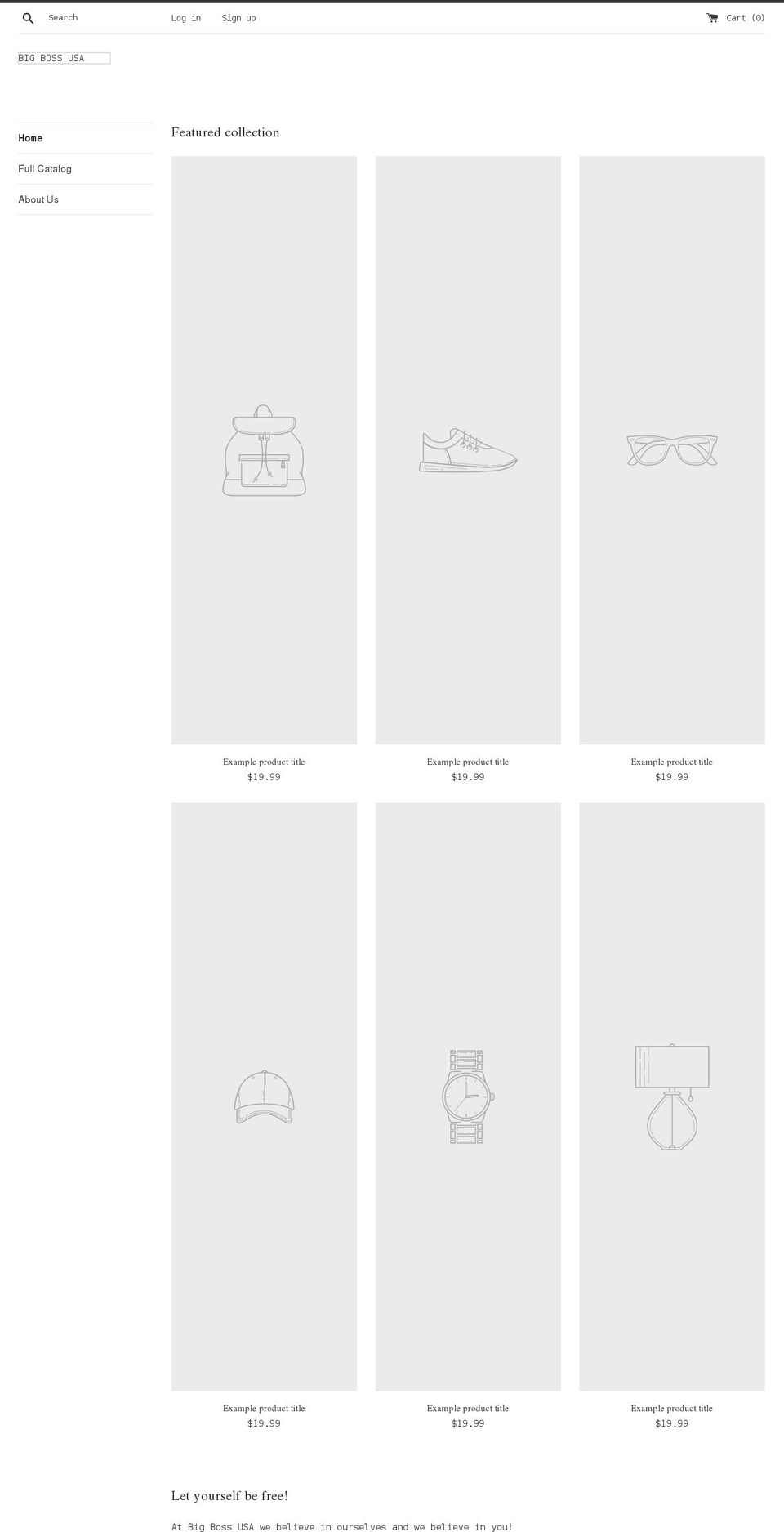 bigbossusa.com shopify website screenshot
