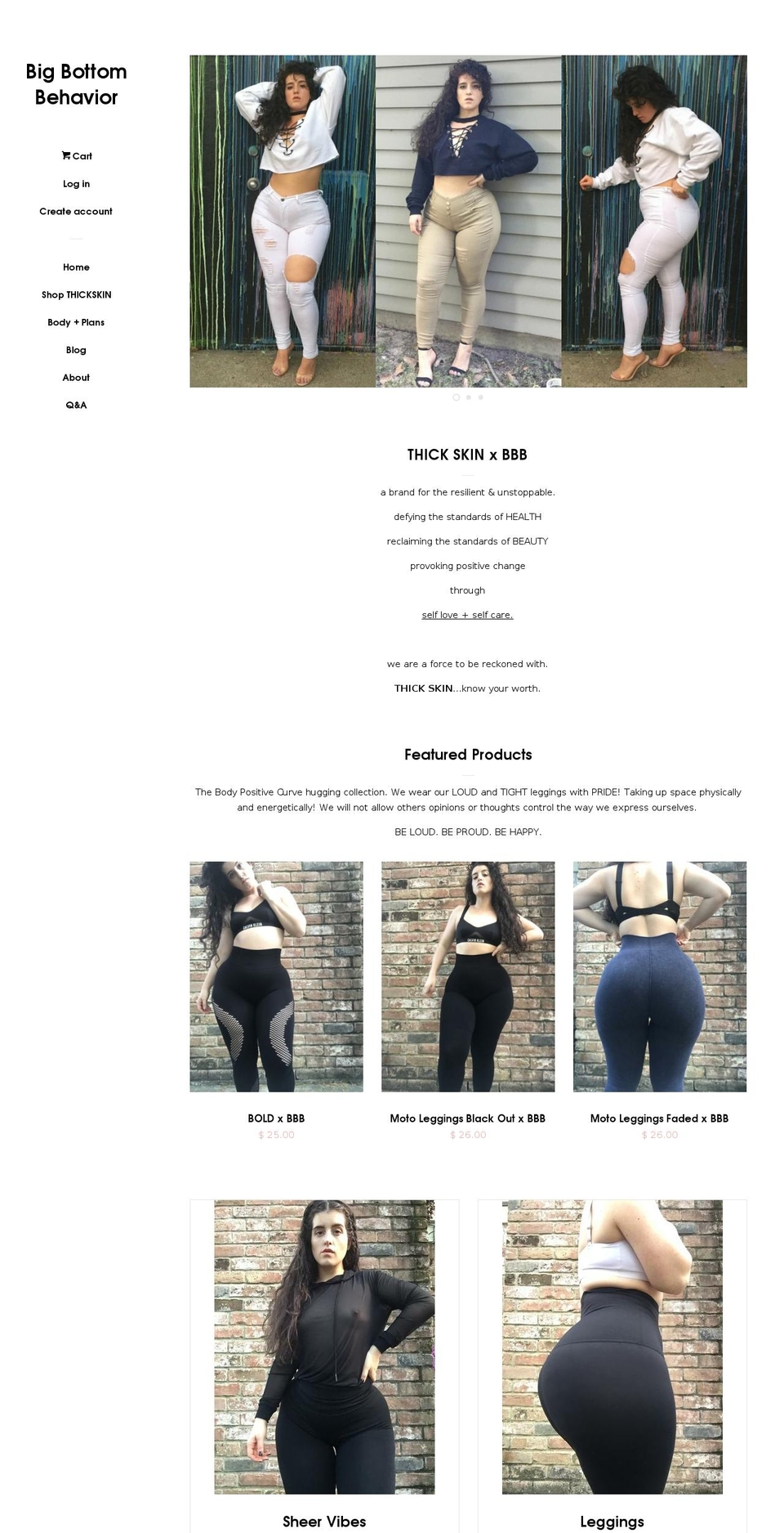 bigbottombehavior.com shopify website screenshot