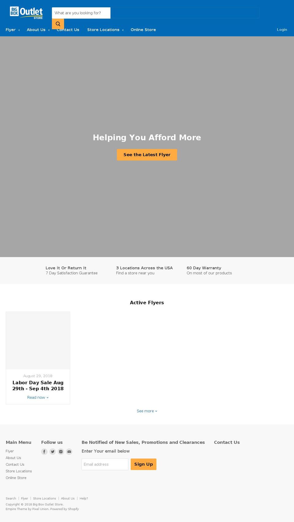bigboxorder.com — Shopify storefront screenshot