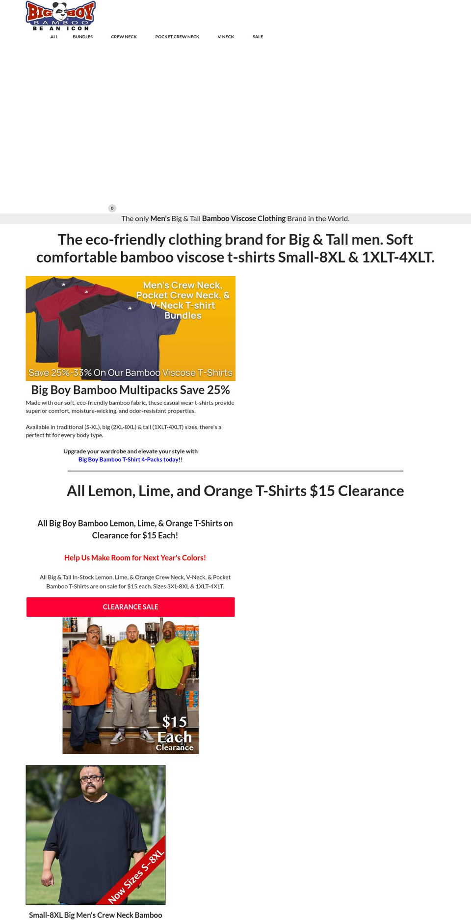 bigboybamboo.com shopify website screenshot