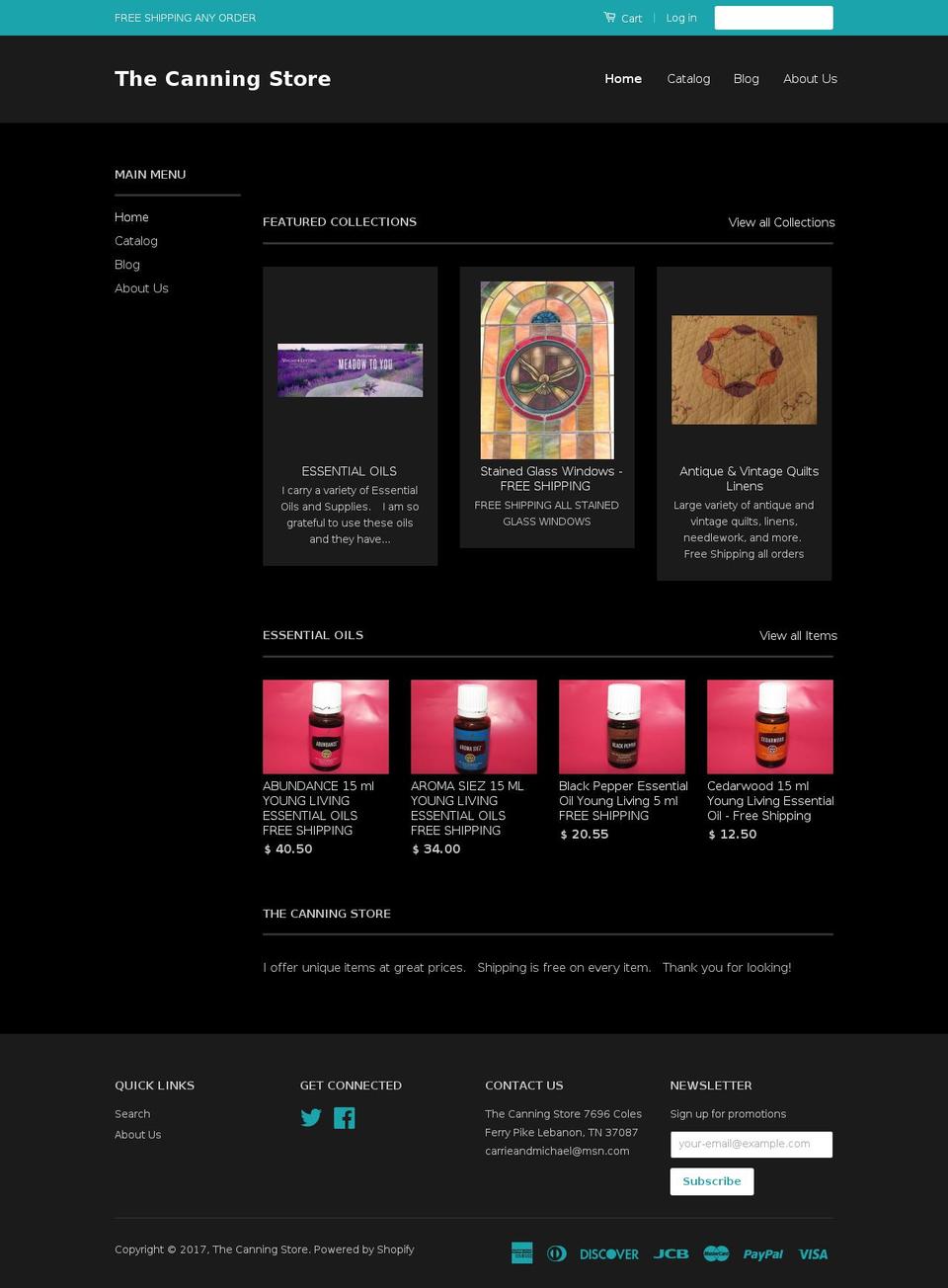 bigcanningstore.com shopify website screenshot