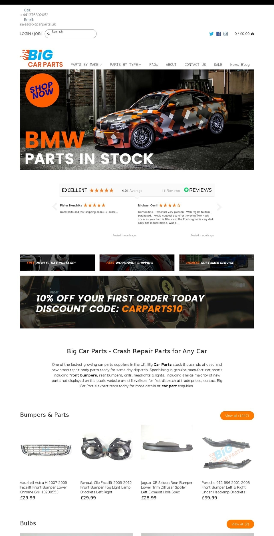 BIG Car parts current theme Shopify theme site example bigcarparts.com