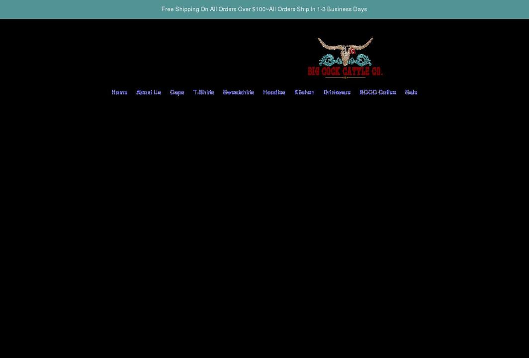 bigccattleco.com shopify website screenshot