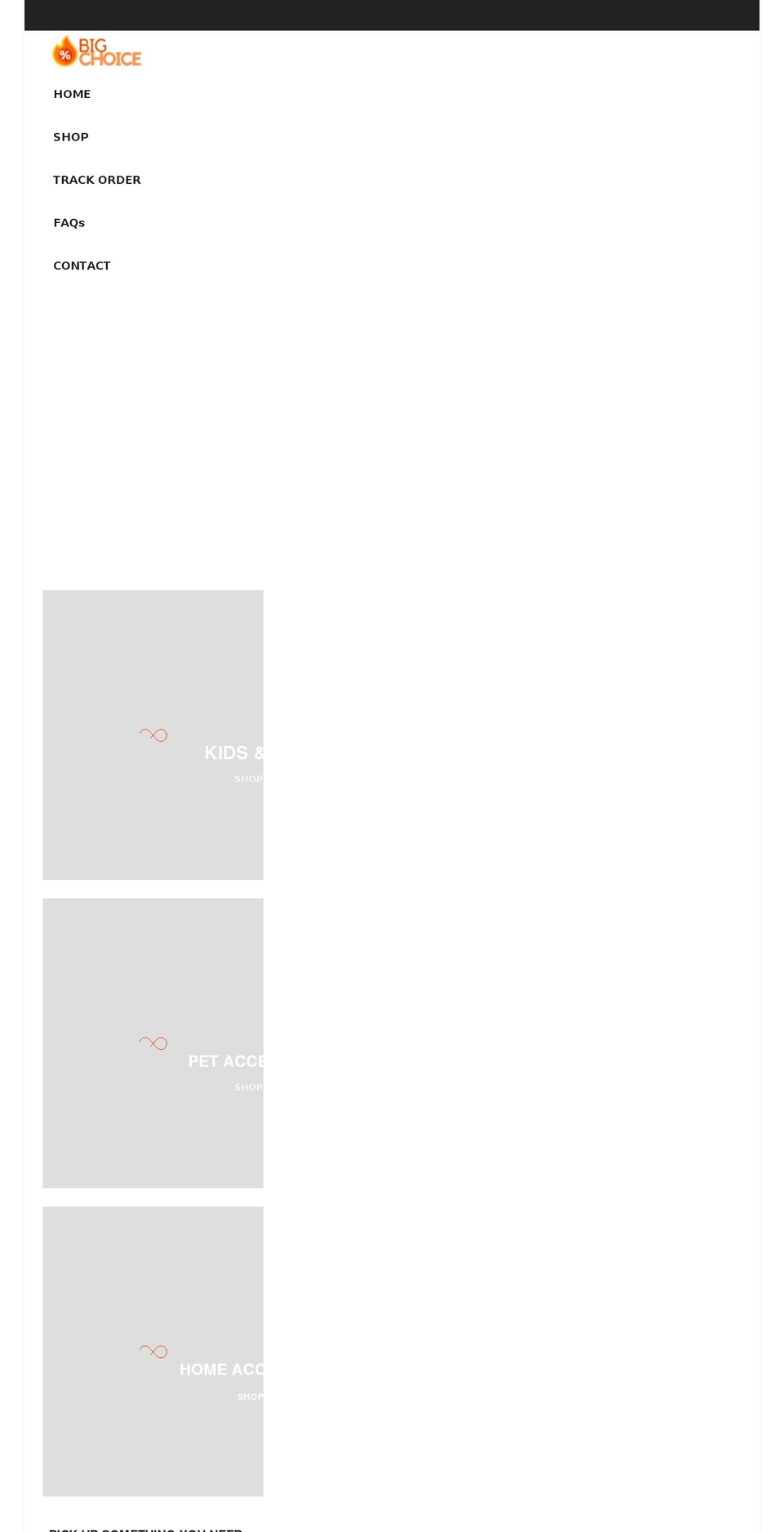 The ResultPros Theme Shopify theme site example bigchoicedeals.com