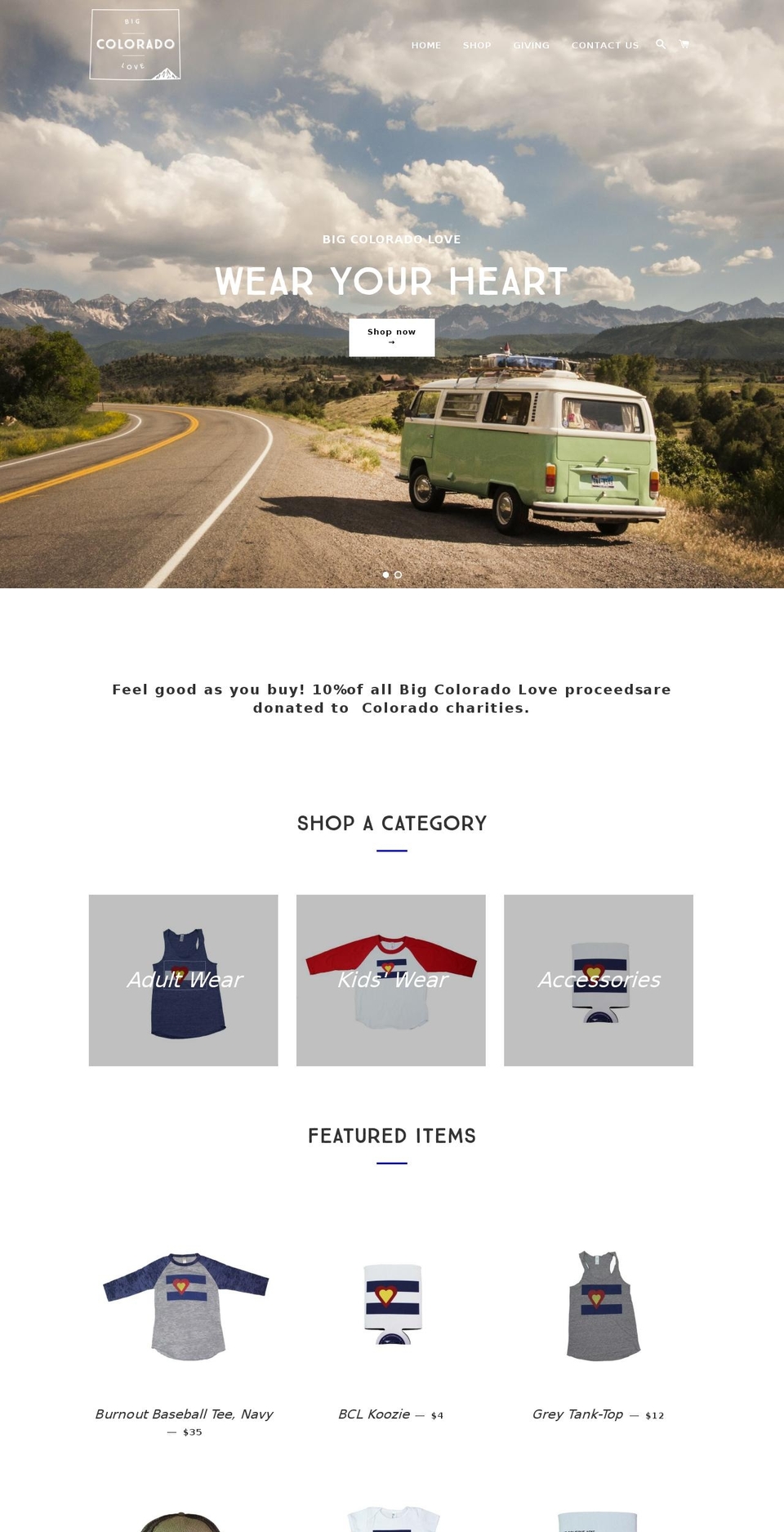 bigcoloradolove.com shopify website screenshot