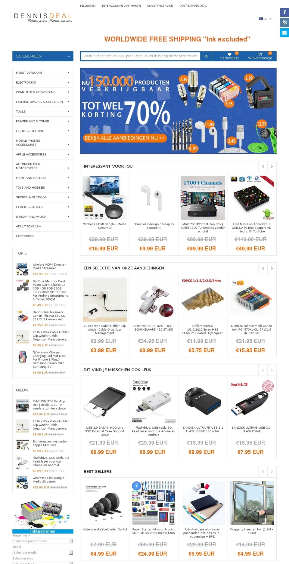 Dennis Deal 1.2 Shopify theme site example bigdennis.eu