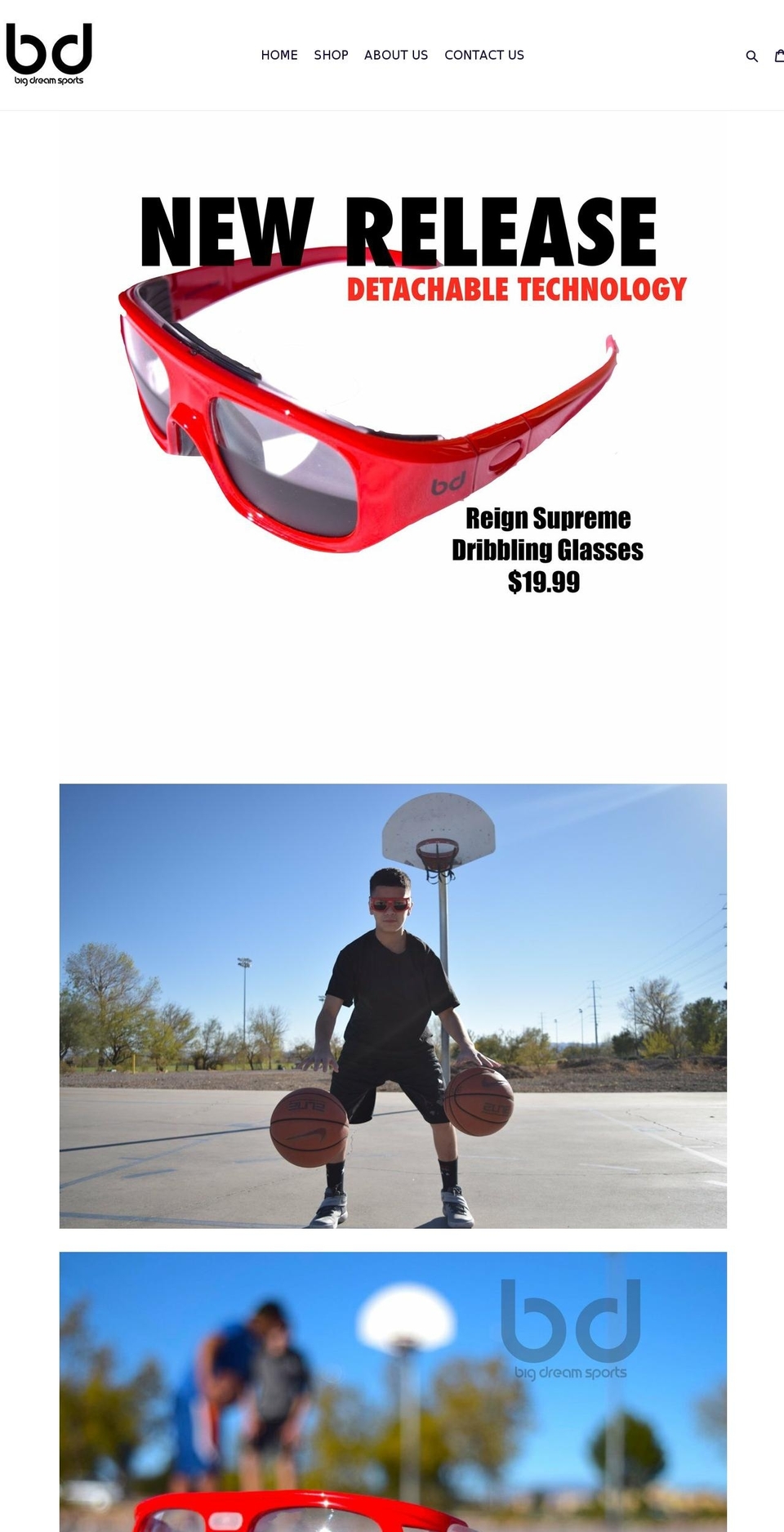 bigdreamsports.com shopify website screenshot