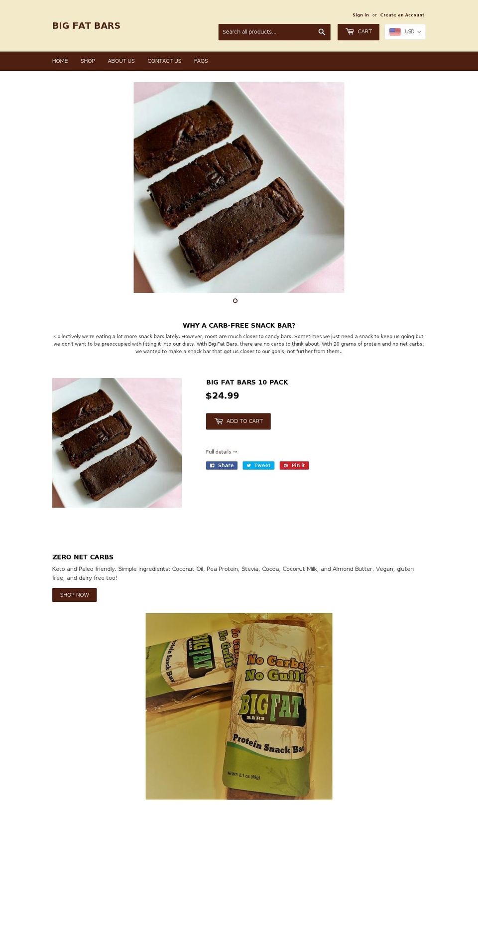 bigfatbars.com — Shopify storefront screenshot