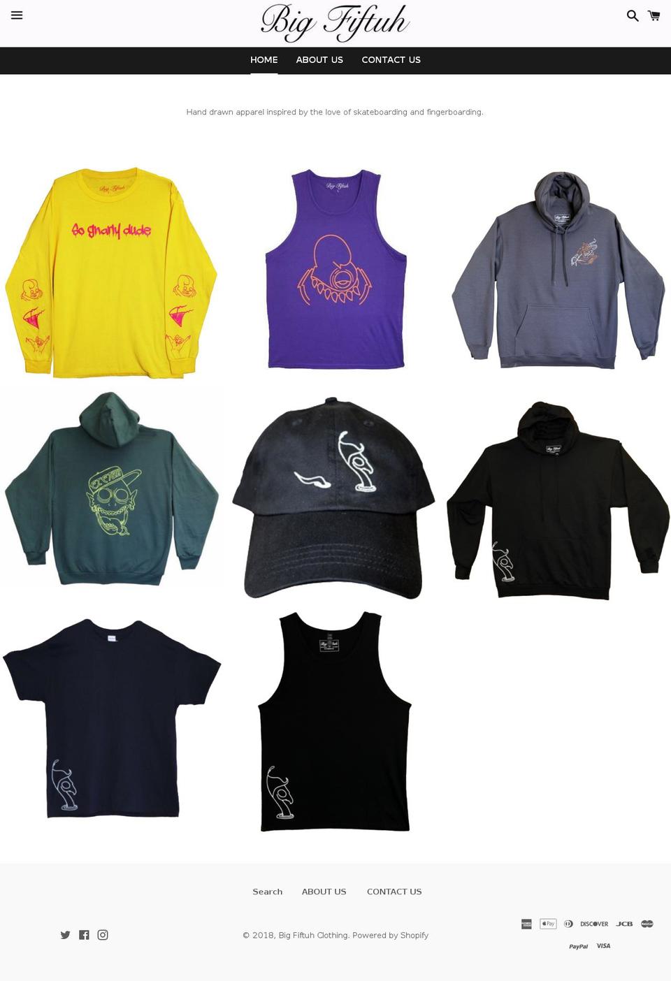 bigfiftuh.com — Shopify storefront screenshot