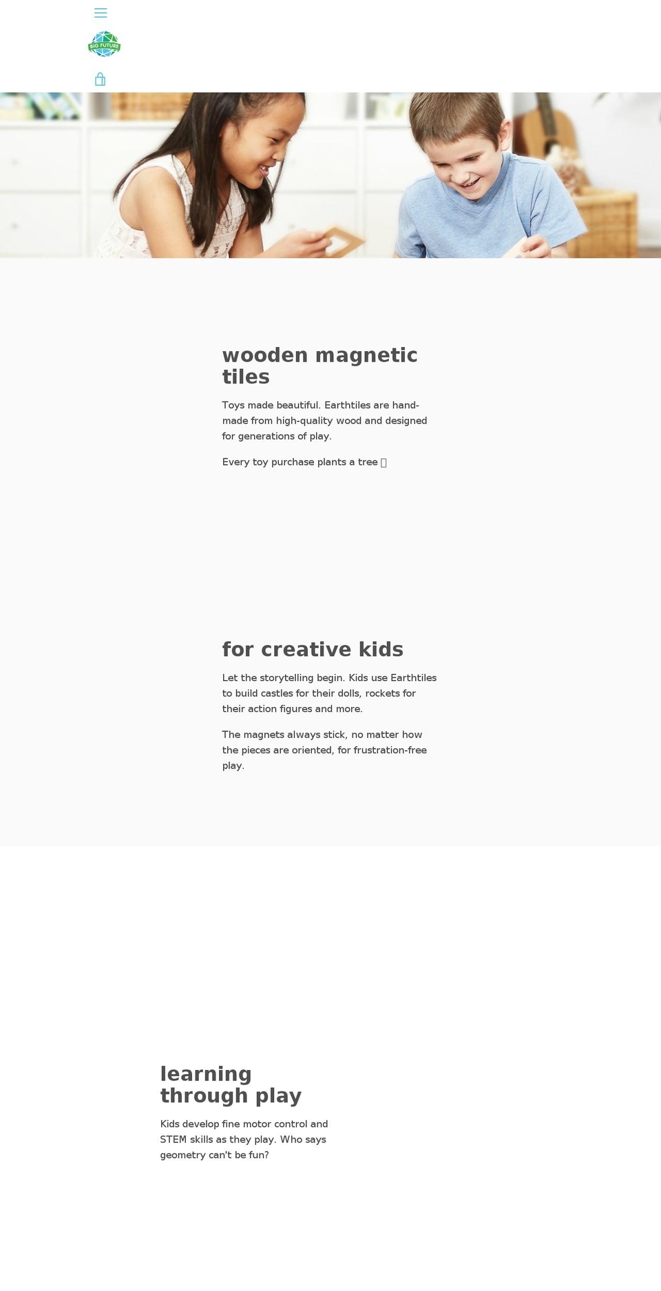 bigfuturetoys.com shopify website screenshot