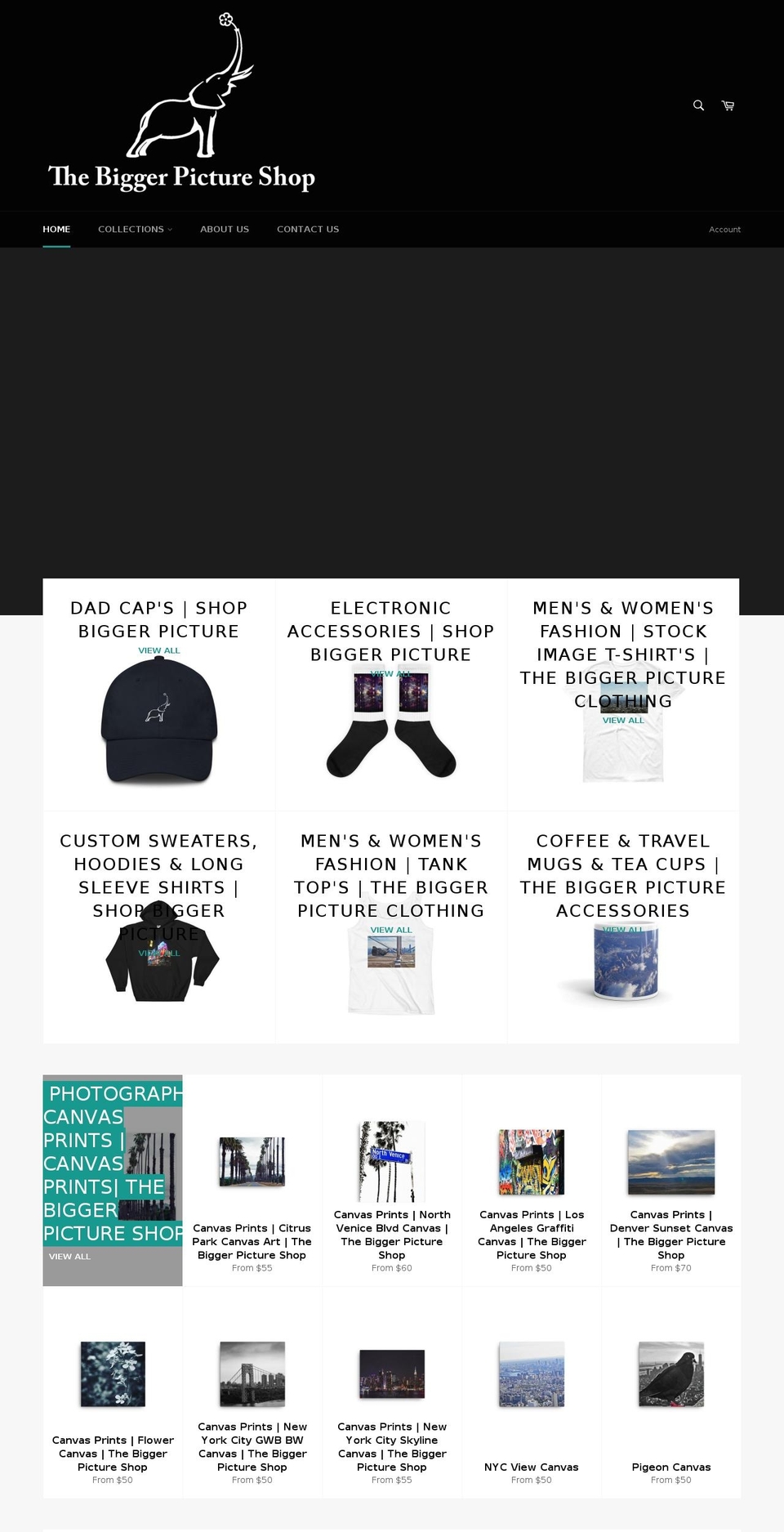 biggerpictureshop.com — Shopify storefront screenshot