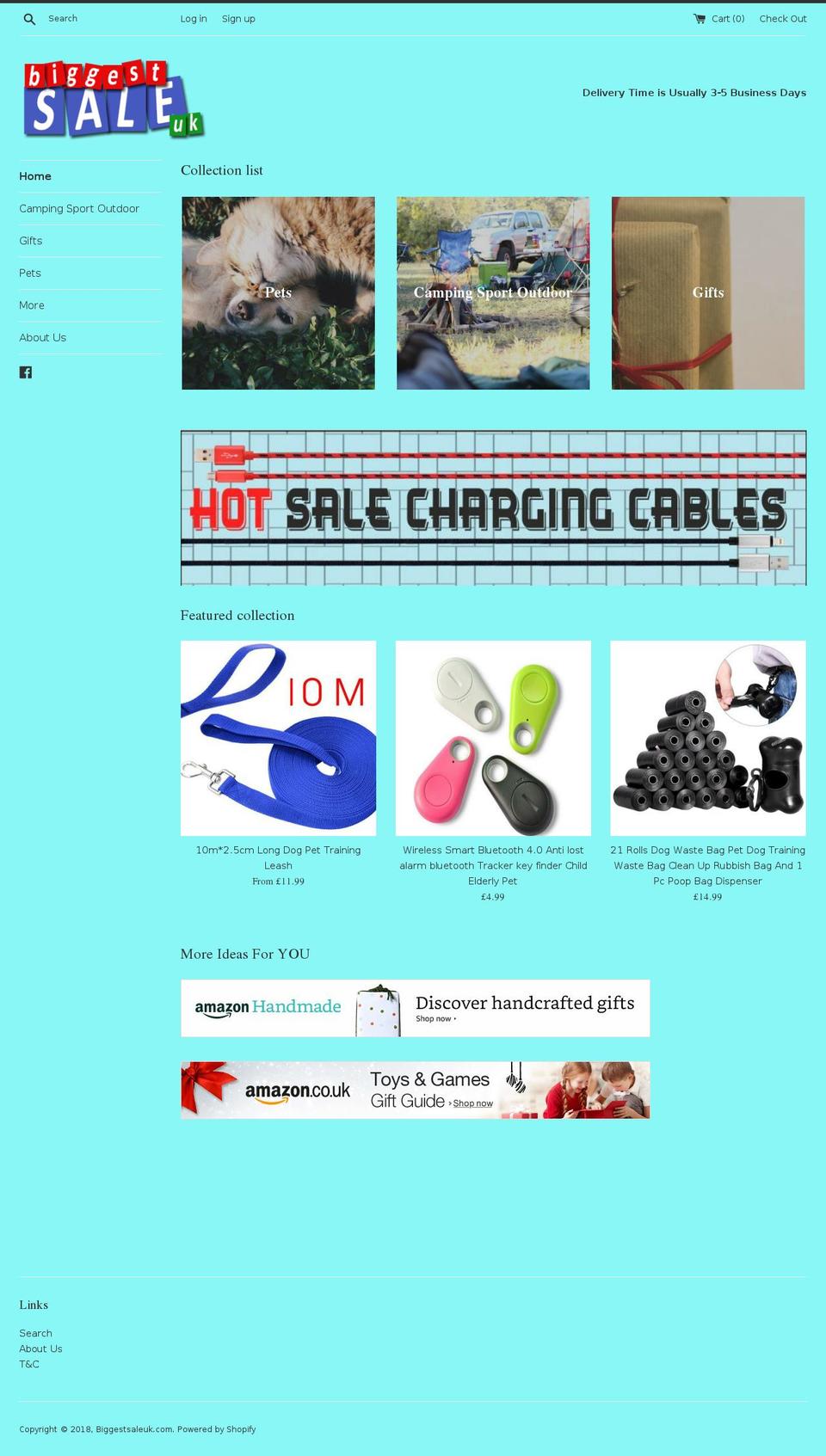 biggestsaleuk.com — Shopify storefront screenshot