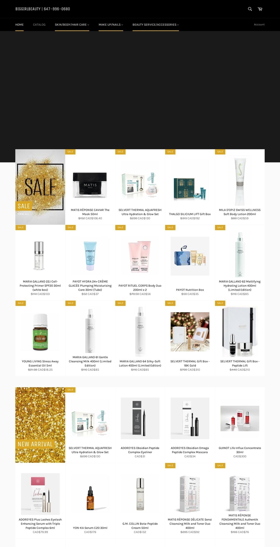 biggirlbeauty.com shopify website screenshot