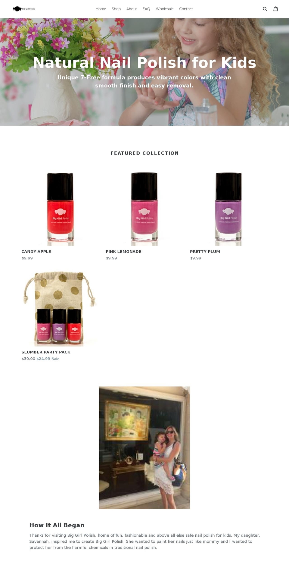 biggirlpolish.com shopify website screenshot