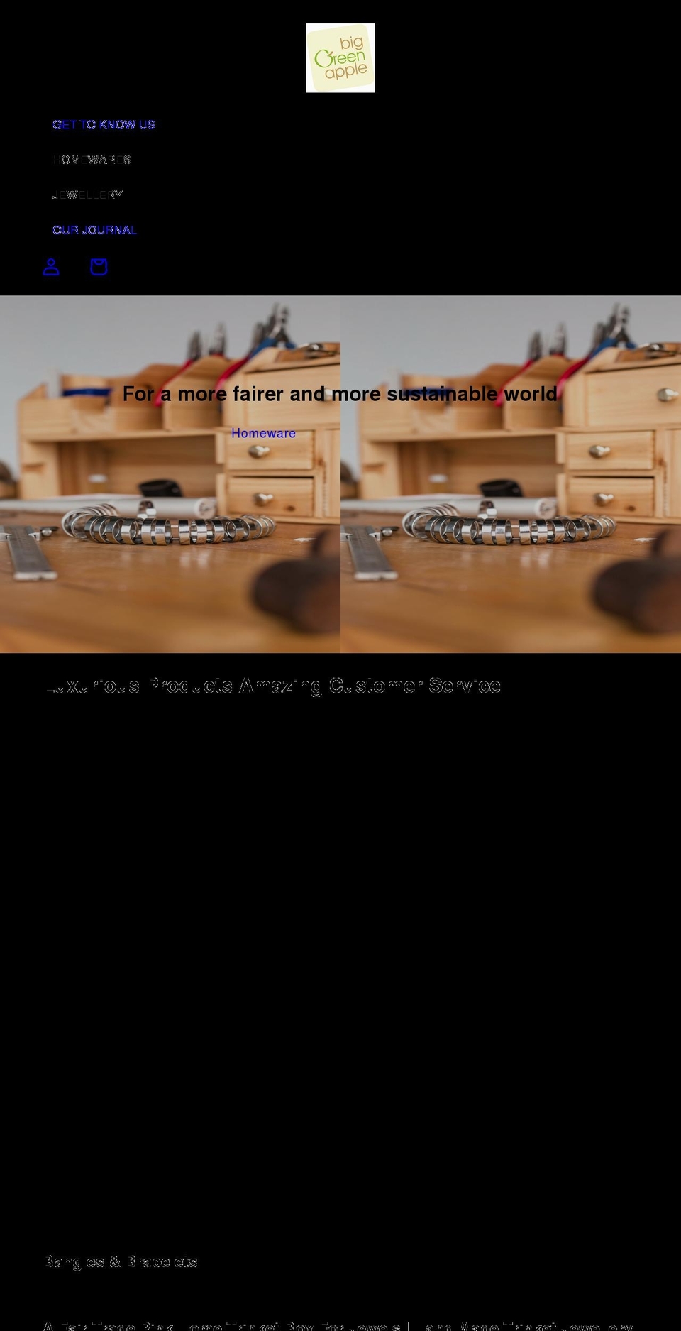 biggreenapple.com shopify website screenshot