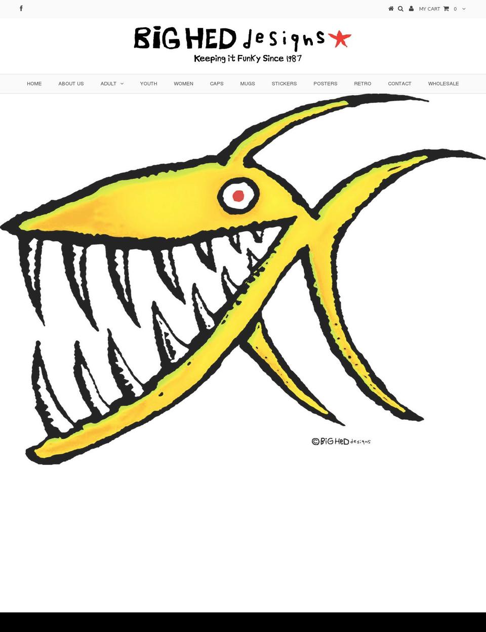 bighedstore.com shopify website screenshot