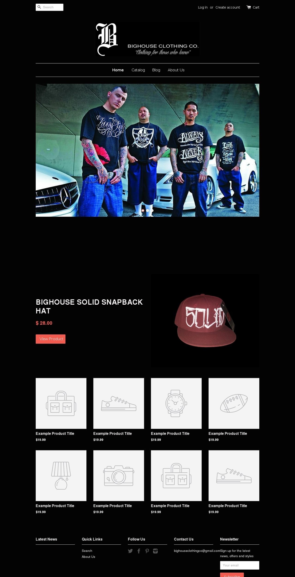 bighouseclothing.com — Shopify storefront screenshot