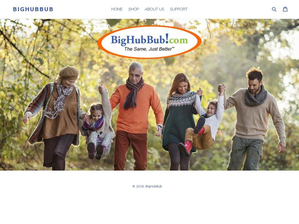bighubbub.com shopify website screenshot
