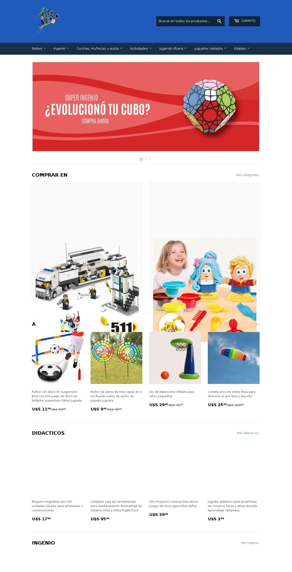 bigindio.com shopify website screenshot