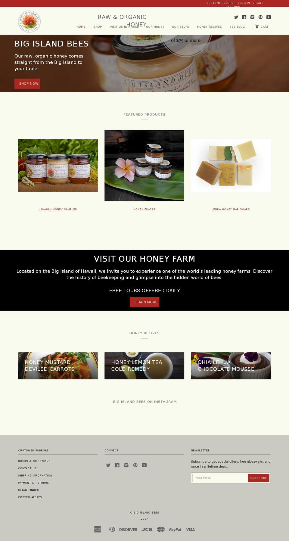 Sunbowl-Development-- Shopify theme site example bigislandbees.com