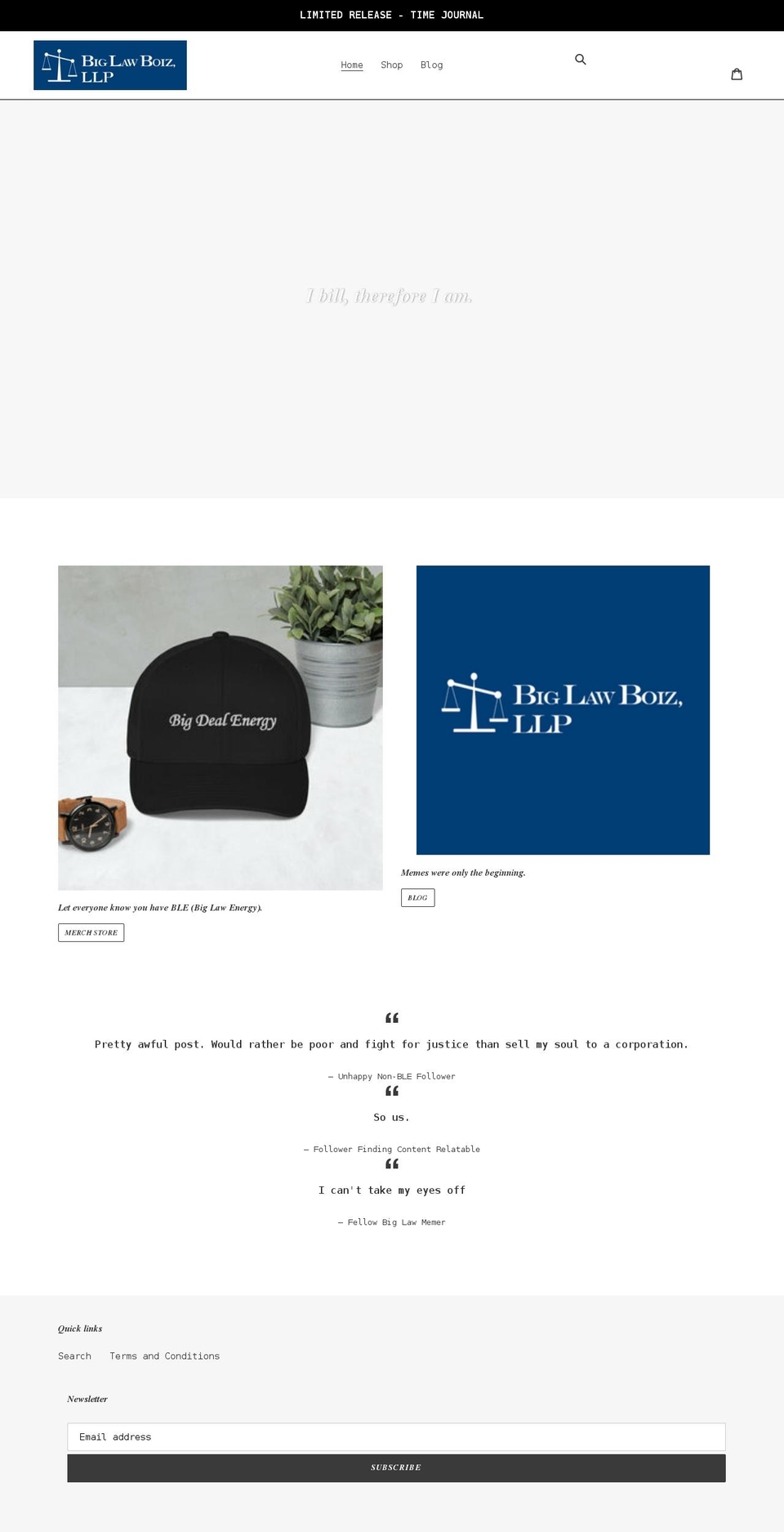 biglawboiz.com shopify website screenshot