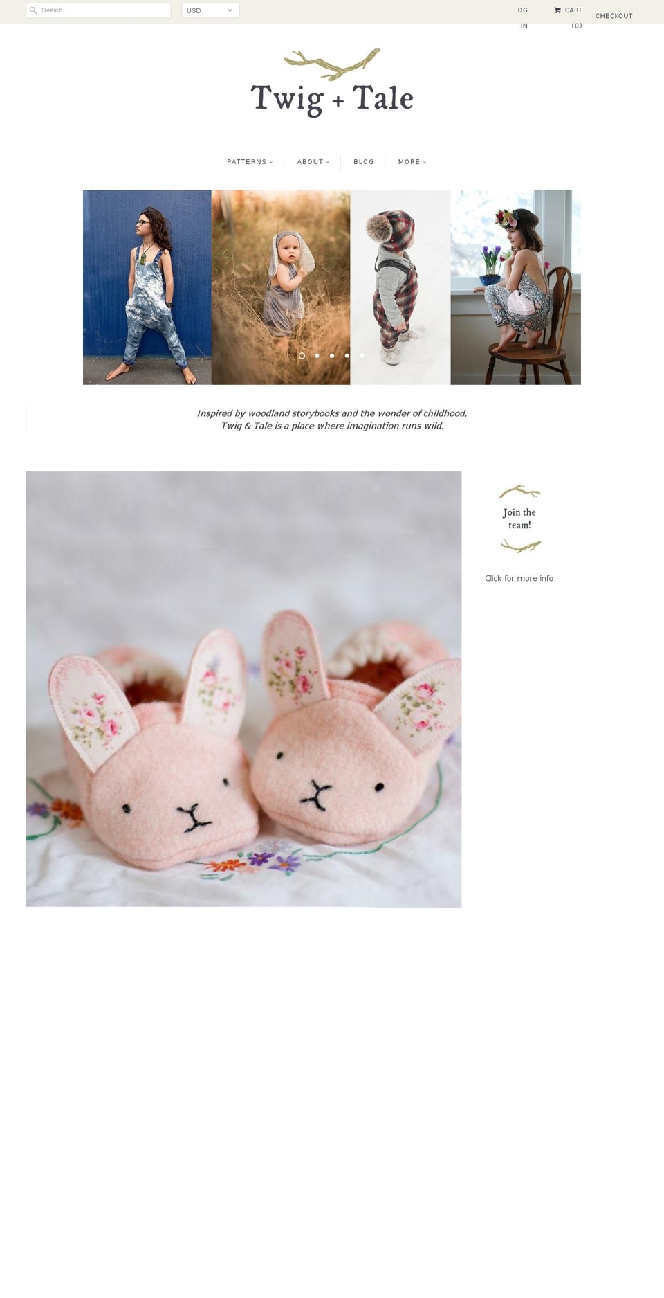biglittlepatterns.com shopify website screenshot