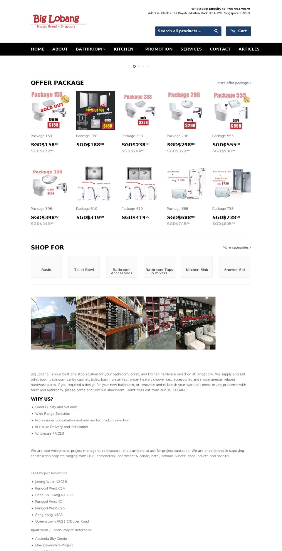 biglobang.com shopify website screenshot