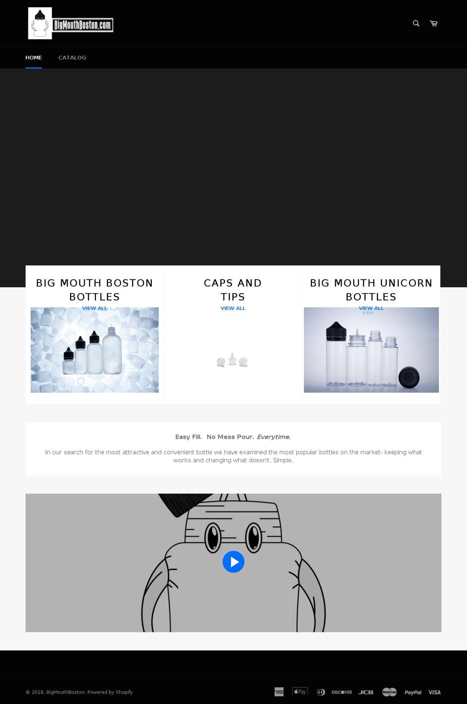 bigmouthbottles.com shopify website screenshot