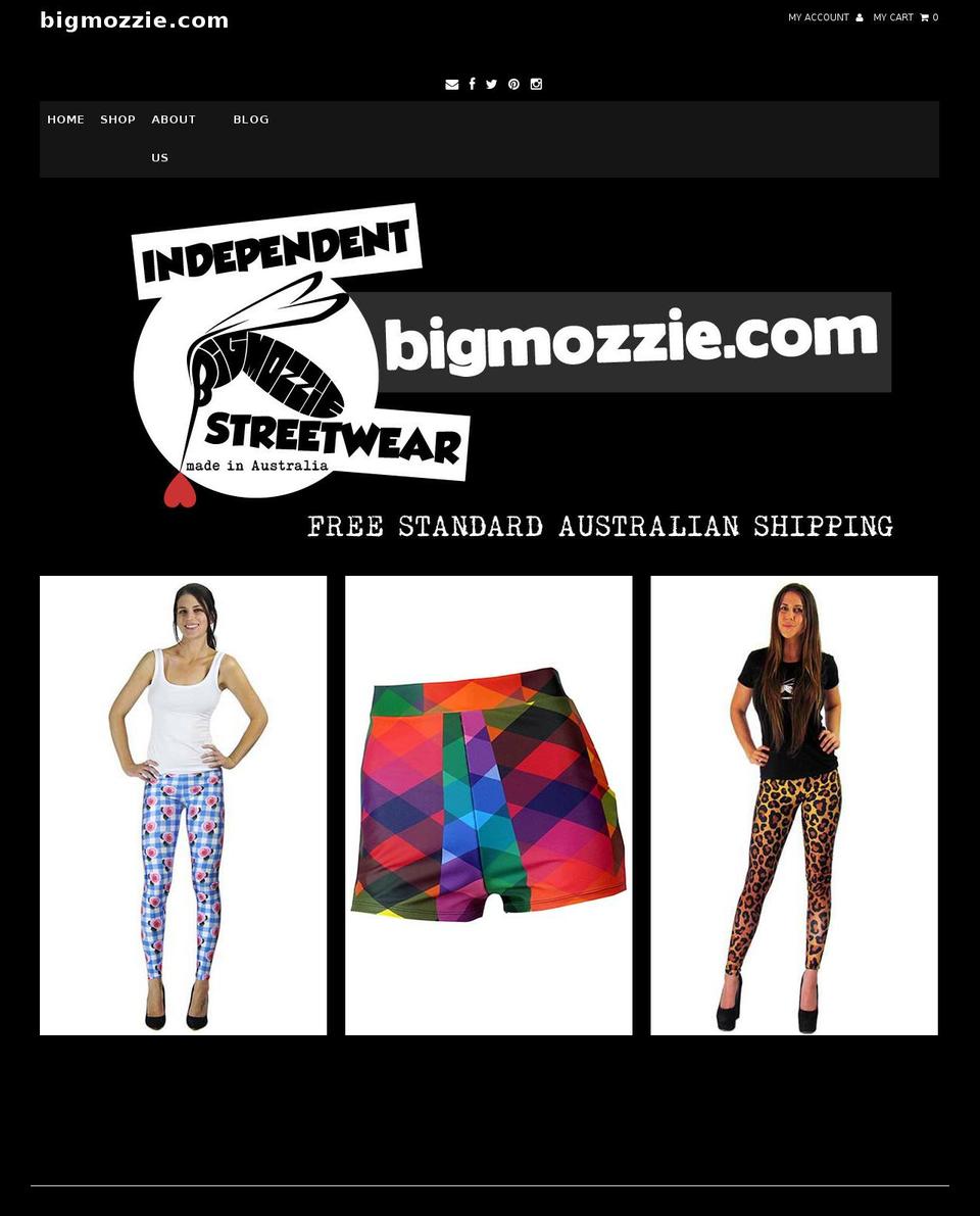 bigmozzie.com shopify website screenshot