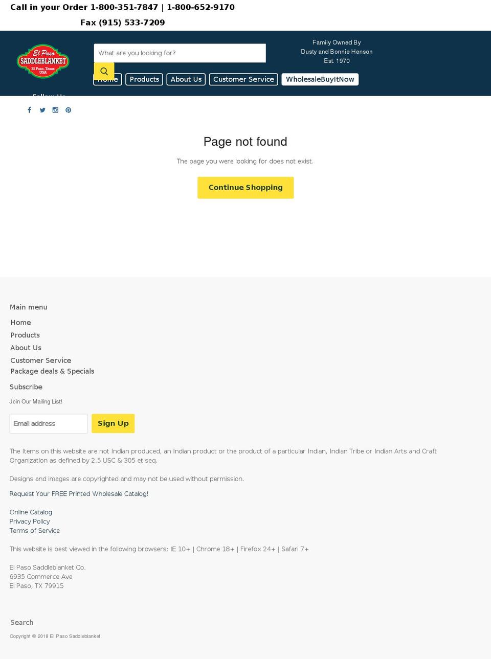 bignewmexico.com — Shopify storefront screenshot