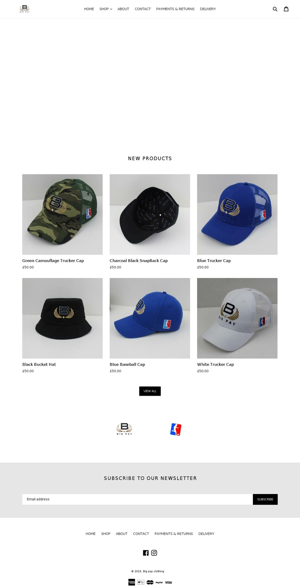 bigpayclothing.com — Shopify storefront screenshot