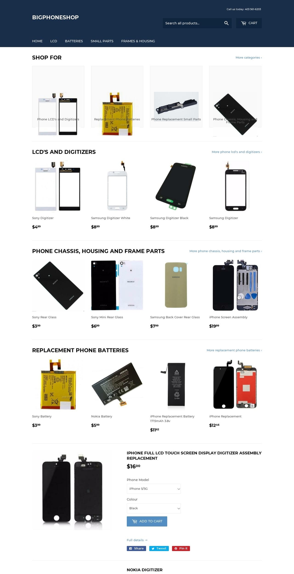bigphoneshop.com — Shopify storefront screenshot