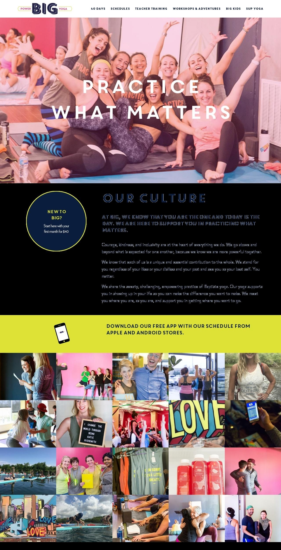 bigpoweryoga.com — Shopify storefront screenshot