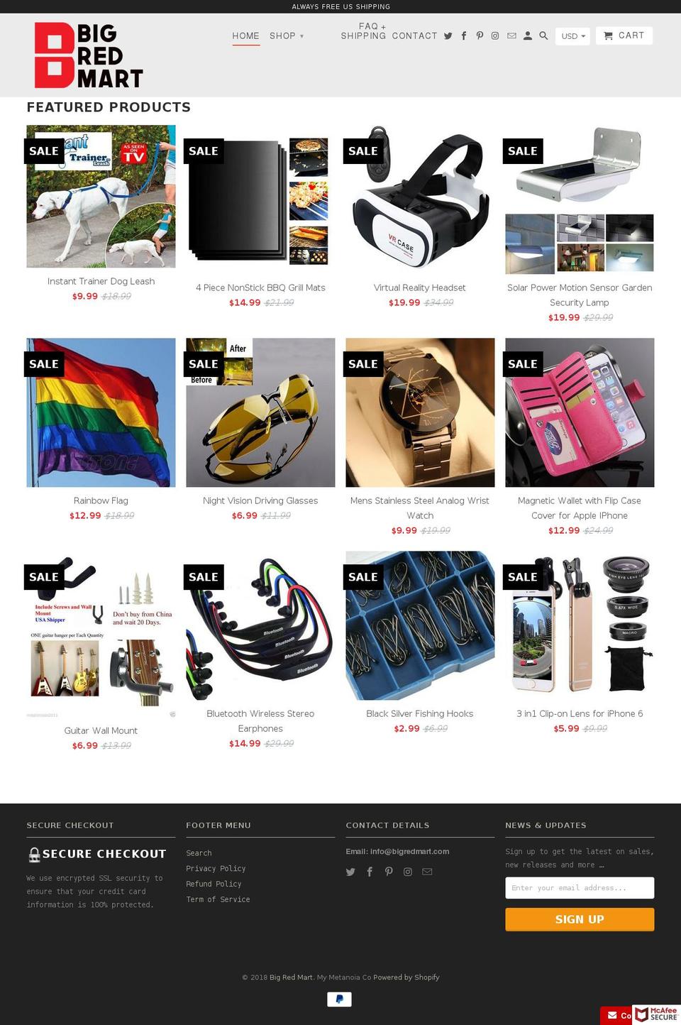 bigredmart.com — Shopify storefront screenshot